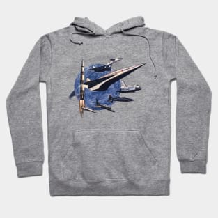 USA air force and spaceships Hoodie